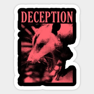 DECEPTION Opossum Sticker